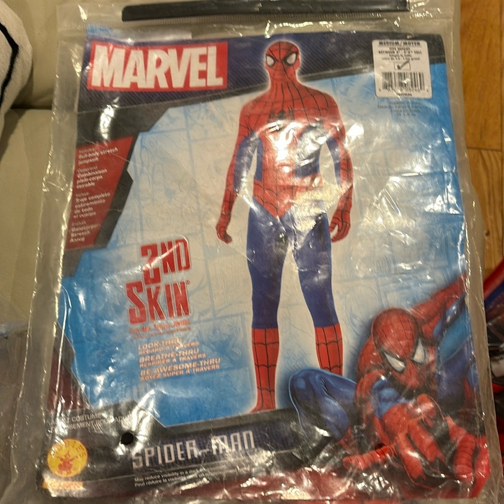 Marvel Spider-Man super hero 2nd skin full-body jumpsuit size Medium fit 5’-5’4”